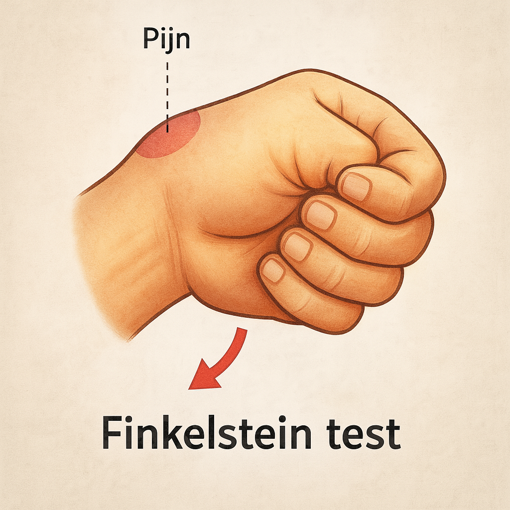 finkelstein test, testen ziekte van de quervain